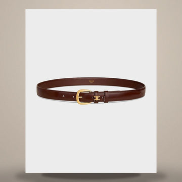 Celine Vivienne Belt 25MM - Taurillon Leather Chestnut 45BNN3A01.18CS 158502743 [P]