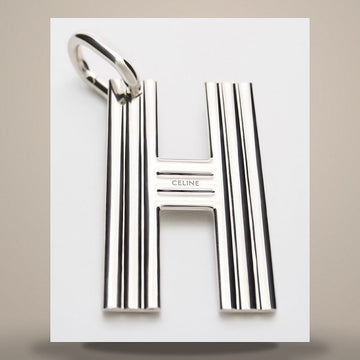 CELINE Alphabet Charms H Letter - Rhodium Finish Brass 158502744 [P]