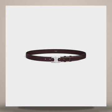 Celine 25MM Triomphe Belt - Natural Calfskin Brown 45AKA3A78.19SI 158502751 [P]