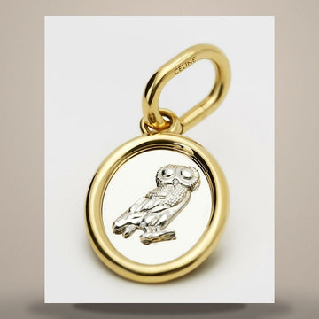Celine Charming Owl Pendant - Brass with Gold and Rhodium Finish / Silver B10FO4V88.01GS 158502758 [P]