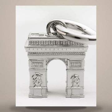 CELINE Charm Arc de Triomphe - Rhodium-Finish Messing Silber B10356BRA.36SI 158502772 [P]