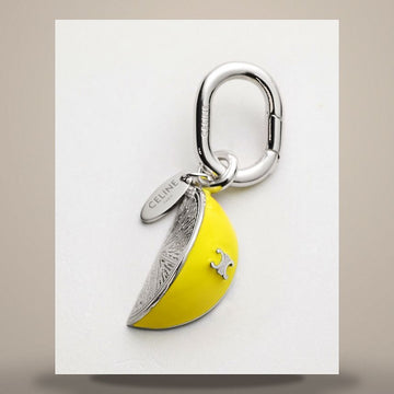 CELINE Lemon Anhänger - Emaille & Rhodium-Finish Messing Silber / Zitrongelb B10GF4W85.GLR2 158502784 [P]