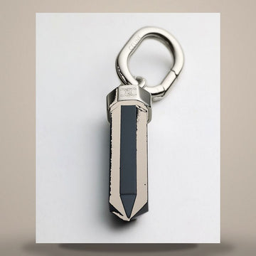 CELINE Charm Pendelstein - Onyx & Rhodium-Finish Messing Schwarz Silber B10GG4W86.36BL 158502829 [P]