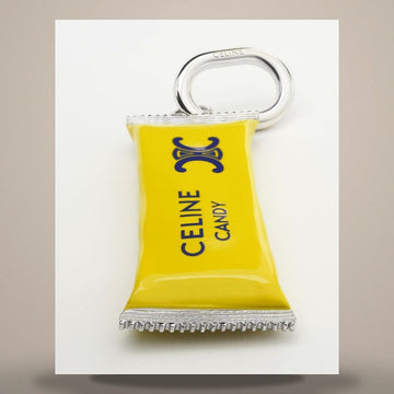 CELINE Charm Candy Bar - Emaille & Rhodium-Finish Messing Gelb / Lila / Silber B10773F63.GJZ6 158502863 [P]
