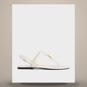 Celine Penny Sandals - Goat Skin Chalk 367495340C.01CK 158503025 [P]