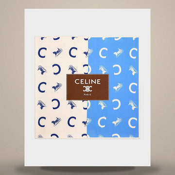Celine Square - Silk Twill Off White / Blue Sky 2AW902R45.GLP3 158503041 [P]