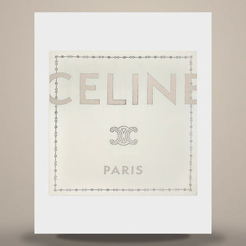 CELINE スクエア - シルクツイル ホワイト / ブラック 2AW902R30.01WB 158503048 [P]