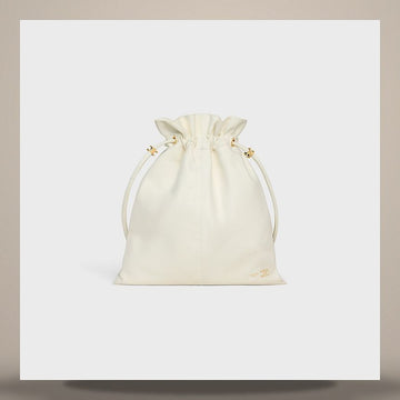 Celine Small Crystal Pouch - Lambskin Rice 123662J79.01RC 158503055 [P]