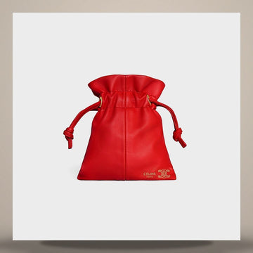 Celine Micro Crystal Pouch - Soft Lambskin Ultra Red B101E2O21.27AG 158503065 [P]
