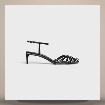Celine Triomphe Sandals - Lambskin Black 352203958C.38NO 158503068 [P]