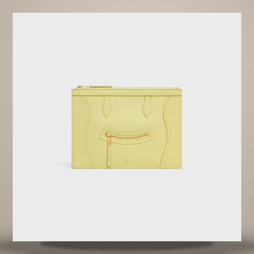 Celine Medium Pouch - Glossy Calfskin Citrus L100D2N92.11CU 158503092 [P]