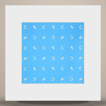 Celine Bandana - Silk Twill Baby Blue/Cream 2AWB63L36.GKO2 158503105 [P]