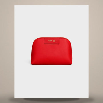 Celine Small Cosmetic Pouch - Soft Calfskin Ultra Red / Shira 158503112 [P]