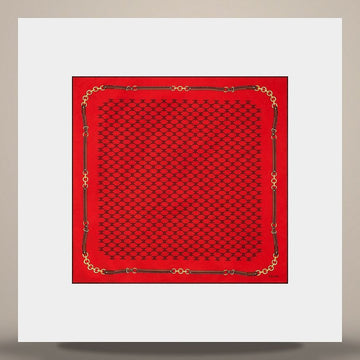 CELINE Bandana - Heritage-Seiden-Twill Mandarin/Vanille 2AWB60ZV1.GDB8 158503154 [P]