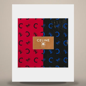 CELINE Quadratisch - Seidentwill Rot/Marineblau/Kamel 2AW902R45.GGT3 158503159 [P]
