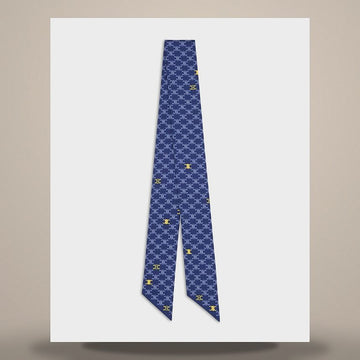 Celine Lavalier - Silk Twill Navy/White/Yellow AA0A63L12.GJJ4 158503170 [P]