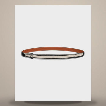 Celine Reversible Strap 18MM - Taurillon & Natural Calfskin Black / Tan B10A73APC.38TA 158503192 [P]