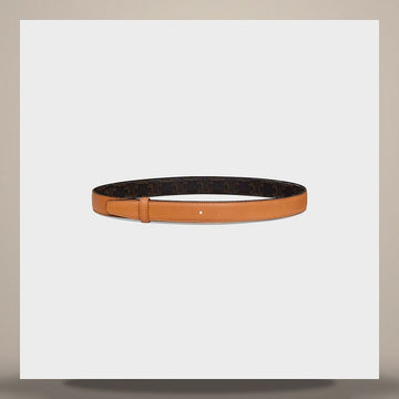 Celine Reversible Strap 25MM - Natural Calfskin & Triomphe Canvas 158503224 [P]