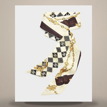 Celine Lavalier - Silk Twill Cream/Brown AA0A63L18.12CH 158503228 [P]