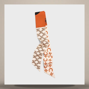 CELINE Lavalier - Seidentwill Mandarine/Vanille 158503235 [P]