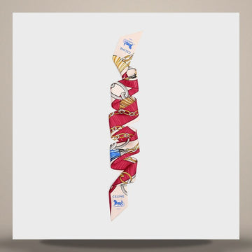Celine Lavalier - Silk Twill Ivory/Red/Blue AA0A62W98.GGT5 158503311 [P]