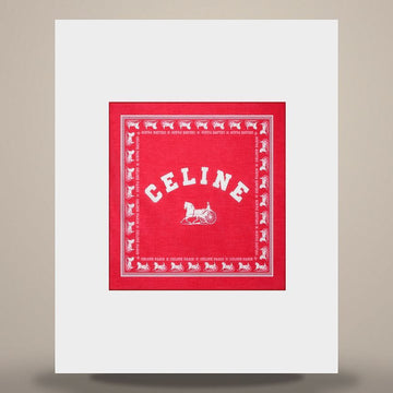 Celine Bandana - Cotton Red/White 158505069 [P]