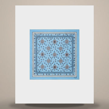 Celine Bandana - Cotton Blue/Black/Off White 2AWB64N34.07OD 158505072 [P]