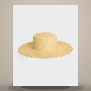 Celine Ribbon Hat - Straw Natural 158505082 [P]