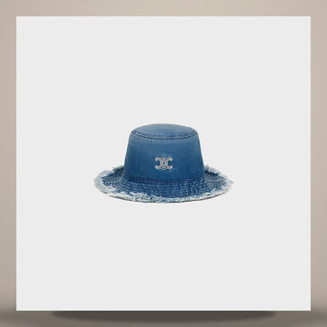 CELINE Triomphe Bucket Hat - Baumwoll-Denim 158505095 [P]