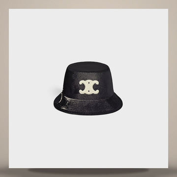 Celine Bucket Hat - Cotton Gabardine Black 2AUE5968P.38NO 158505098 [P]