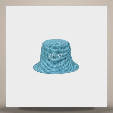 Celine Bucket Hat - Raffia Sky Blue AA0IW3L89.07KC 158505102 [P]
