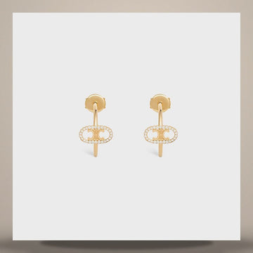 CELINE Myion Triomphe Ohrringe - Gelbgold & Diamant Gelbgold & Weiß 46Z596GYD.37YW 158505135 [P]