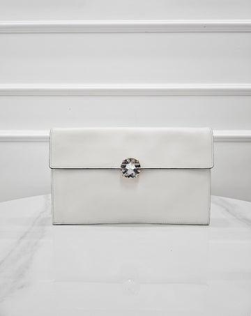 Miu Miu Crystal Clutch White 158505151 [P]