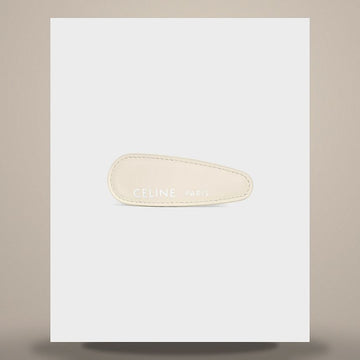 Louis Vuitton Large Hair Clip - Lambskin, Gold Finish Brass & Steel Silver / White B10E14U95.36AW 158505165 [P]