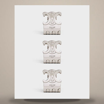 LOUIS VUITTON Mini Haarklammer Set mit 3 Stück - Rhodium-finish Messing & Stahl Silber 46Y846SLB.36SI 158505169 [P]
