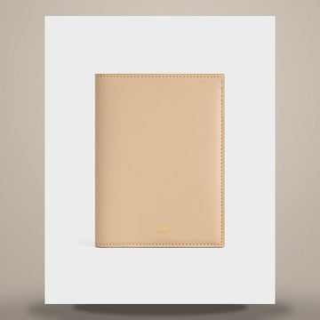 Celine Passport Cover - Soft Calfskin Deep Ivory / Sandcastle 4M3433E05.GLA2 158505215 [P]
