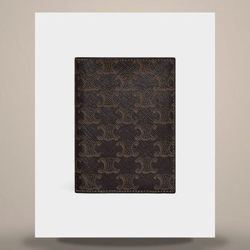 Celine Passport Cover - Triomphe Canvas Black / Tan 4M3432AK1.04BT 158505217 [P]