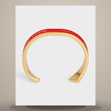 CELINE Schleifenarmband - Emaille & goldene Beschichtung Messing rot / gold B107C3F68.27RG 158505222 [P]