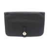 HERMES ブラックトゴレザー ダゴンダイオースリーステンレススチール長財布 H043070CK89 158505261 [P]