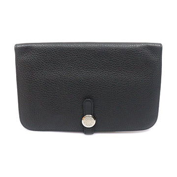 HERMES Duo Geldbörse aus schwarzem Togo-Leder H043070CK89 158505261 [P]