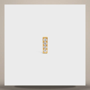CELINE Line Stud - Gelbgold & Diamant Gelbgold & Weiß 460LR6GYD.37YW 158505265 [P]