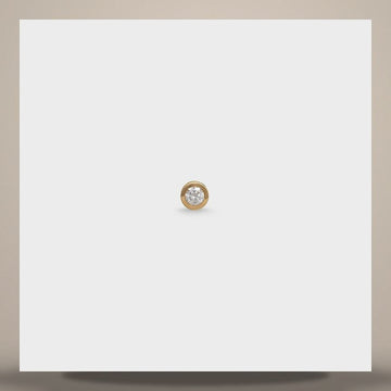 Celine Sentimental Brilliant Stud - Yellow Gold & Diamond 158505266 [P]