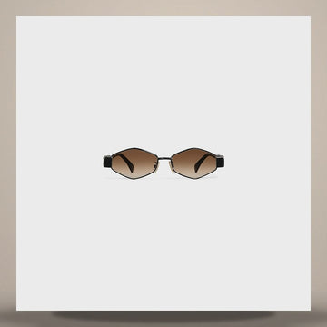 Celine Triomphe Metal 02 Sunglasses - Metal Black / Gradient Brown 4S254CMLB.38LZ 158505327 [P]