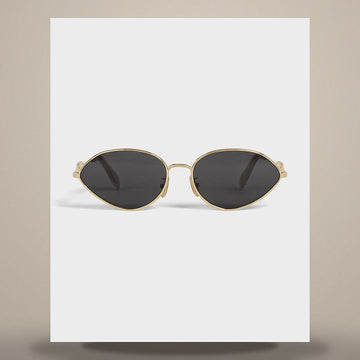 Celine Wire 01 Sunglasses - Metal Light Gold / Smoke 4S354CMLB.35LS 158505361 [P]