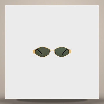 Celine Triomphe 02 Sunglasses - Metal Gold / Green 4S254CMLB.35SG 158505370 [P]