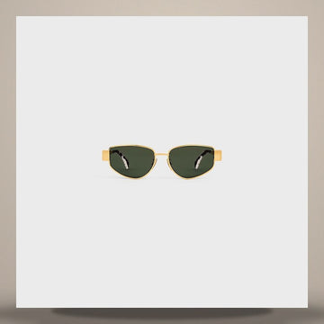 Celine Triomphe 02 Sunglasses - Metal Gold / Green 4S293CMLB.35SG 158505375 [P]