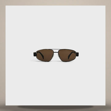 CELINE Triomphe 03 Sonnenbrille - Metall Schwarz / Braun 4S281CMLB.38NM 158505448 [P]