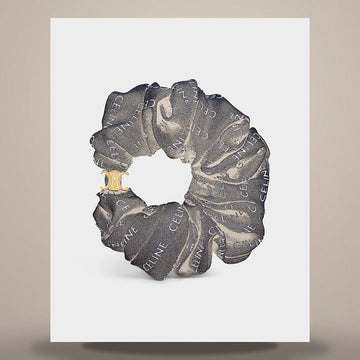 Louis Vuitton Leur Scrunchie - Silk & Gold Finish Brass Gold / Black 46Y352SIB.35OB 158505479 [P]