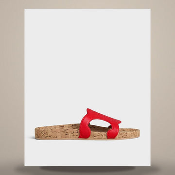 CELINE Triomphe Sandalen - Shiny Kalfskin Ultra Rot 367365271C.27AG 158505507 [P]