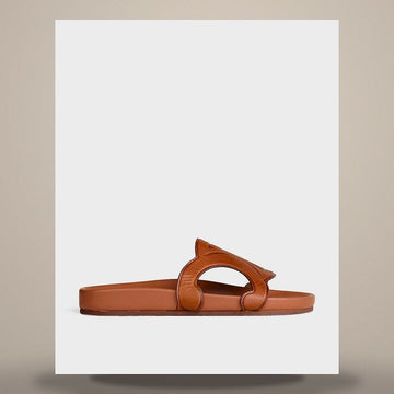 CELINE Triomphe Slide - Velour-Leder 367365348C.04LU 158505509 [P]